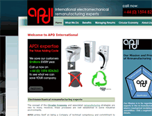 Tablet Screenshot of apdiltd.com